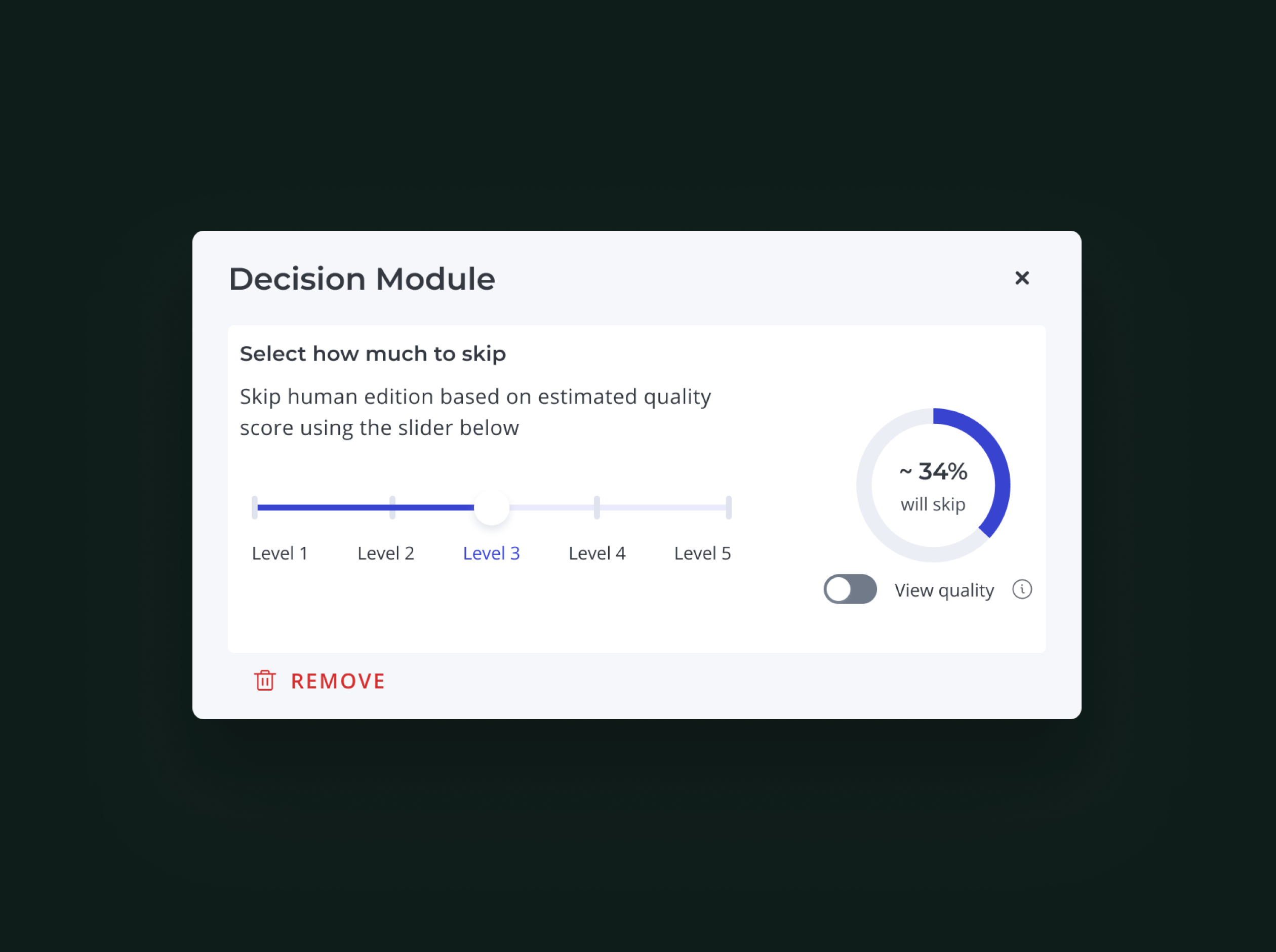Decision Module — Unbabel