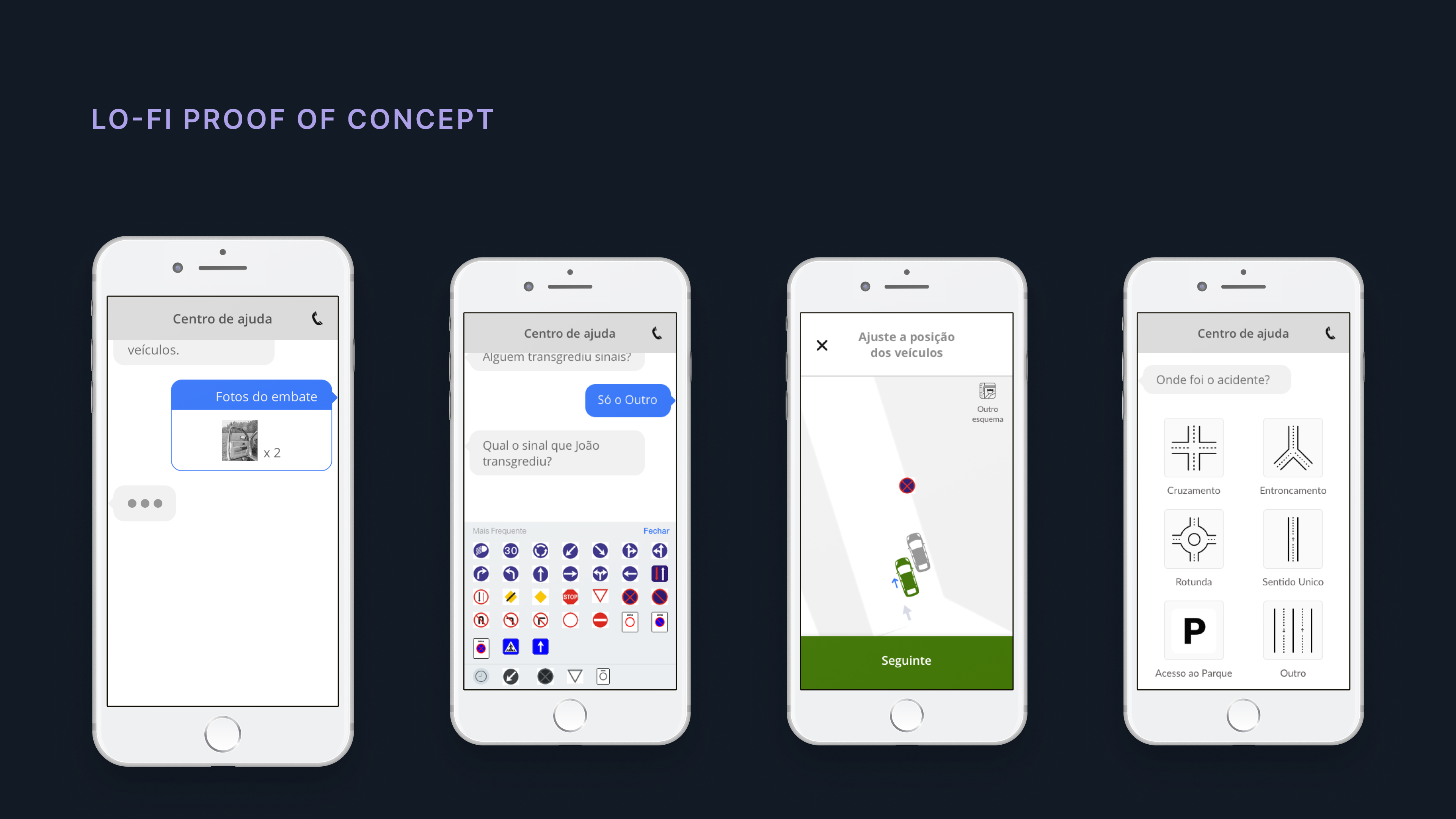 Low-fidelity proof of concept for the chatbot claims flow