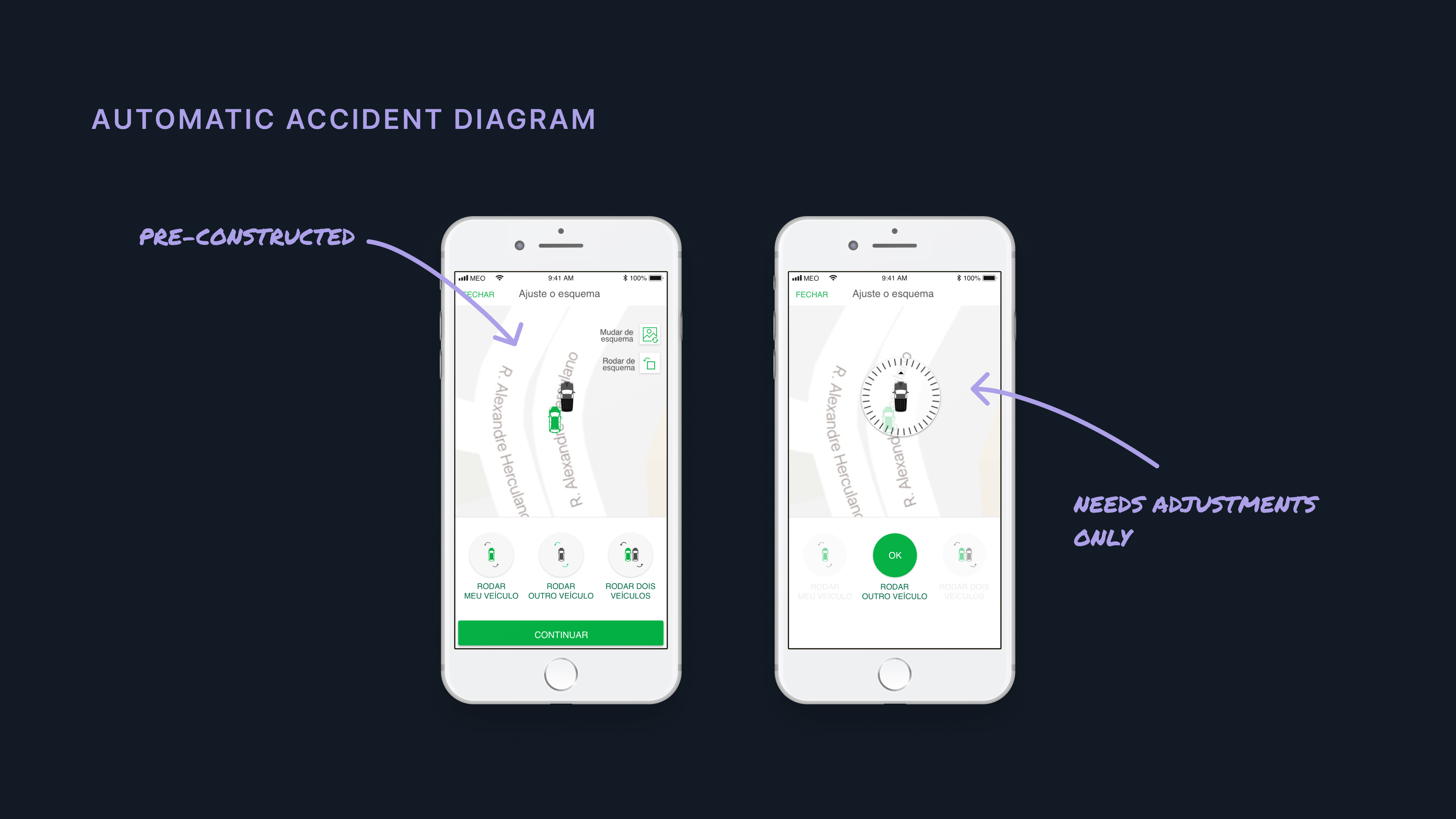 Automatically generated accident diagram